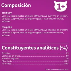 Whiskas Selección Clásicos Sobre en Salsa para gatos