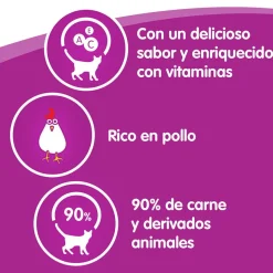 Whiskas Sticks Snacks Salmón para Gatos Discount