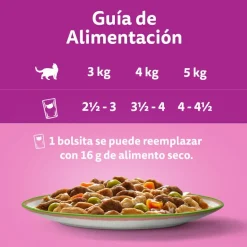 Whiskas Tasty Mix Selección del Chef en Salsa sobre para gatos New