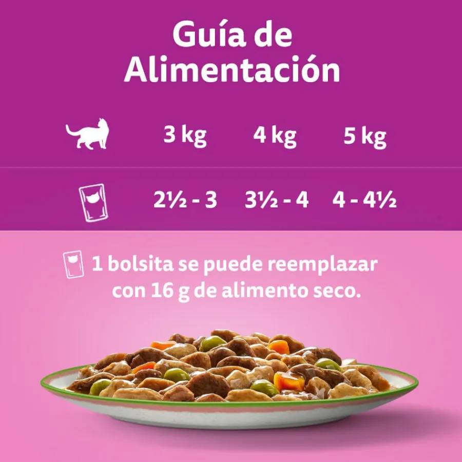Whiskas Tasty Mix Selección del Chef en Salsa sobre para gatos New