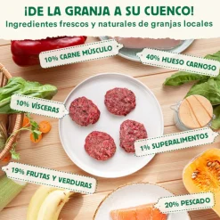 Wild Balance Barf Menú salmón con verduras comida congelada para perros Discount