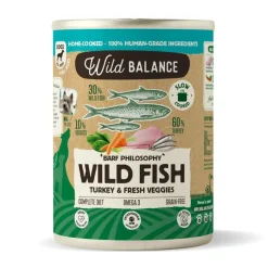 Wild Balance BARF Pescado y Pavo lata para perros New