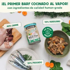 Wild Balance BARF Pescado y Pavo lata para perros New