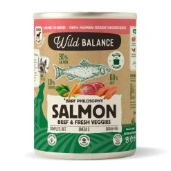 Wild Balance BARF Salmón y Ternera lata para perros Online