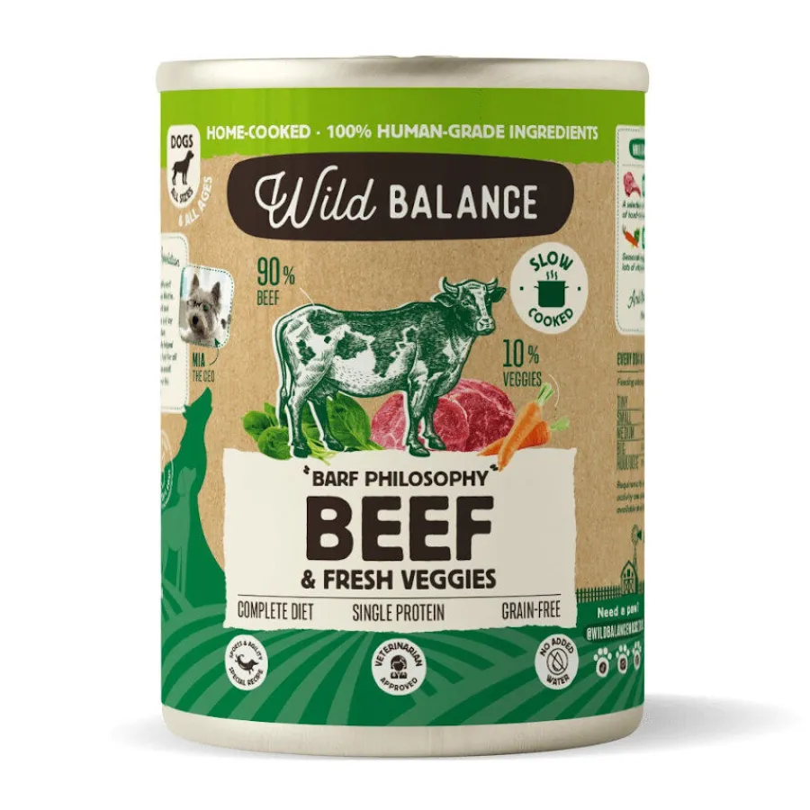 Wild Balance BARF Ternera y Vegetales lata para perros Best