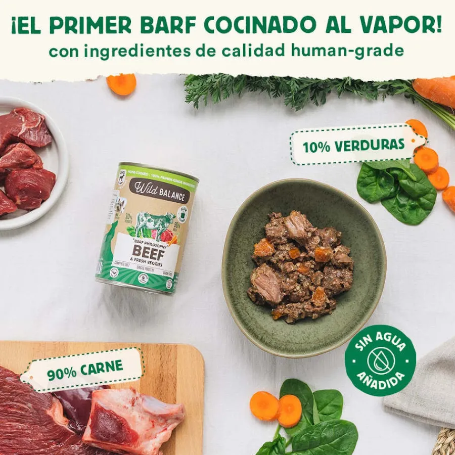 Wild Balance BARF Ternera y Vegetales lata para perros Best