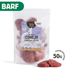 Wild Balance Menú Barf conejo con verduras comida congelada para perros