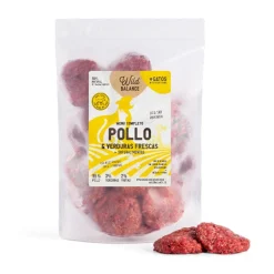 Wild Balance Menú Barf pollo con verduras comida congelada para gatos