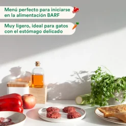 Wild Balance Menú Barf pollo con verduras comida congelada para gatos