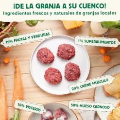 Wild Balance Menú Barf pollo y verduras comida congelada para perros Best
