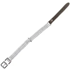Wondermals Arlon Collar de Cuero y Metal Negro para perros Online