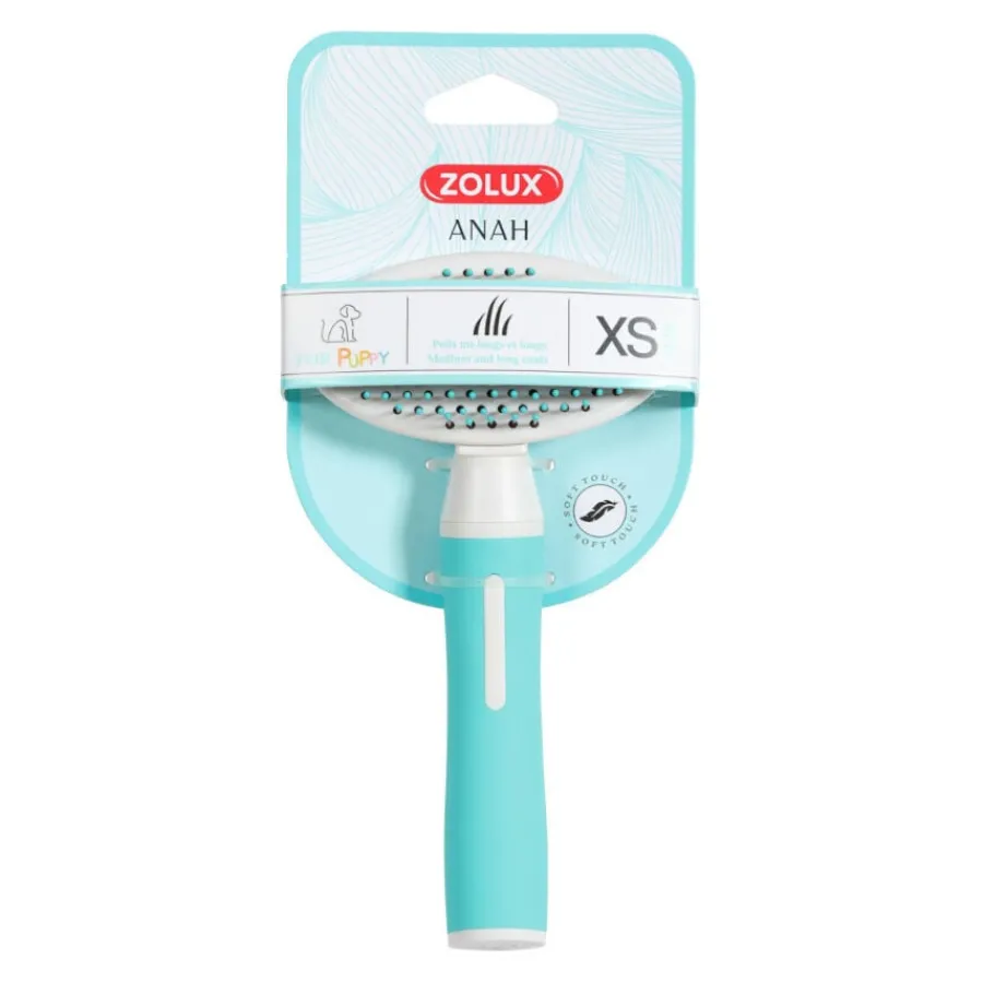 Zolux Anah Puppy Cepillo Suave Slicker Retráctil carda para perros Online