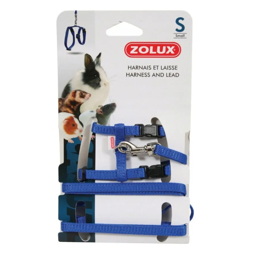 Zolux Arnés Azul con correa azul para roedores Discount